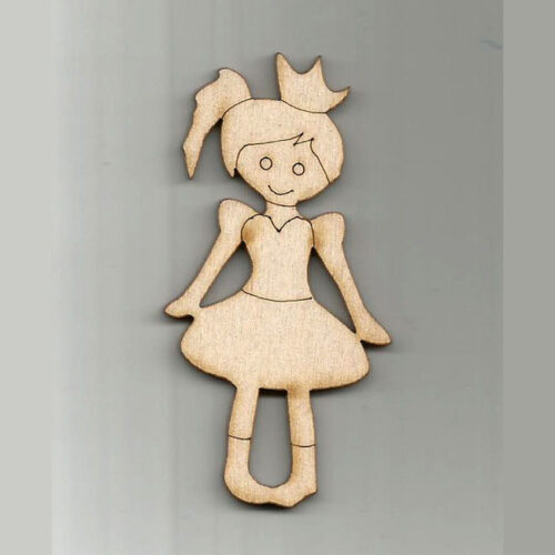 Chipboard πριγκίπισσα 8εκ