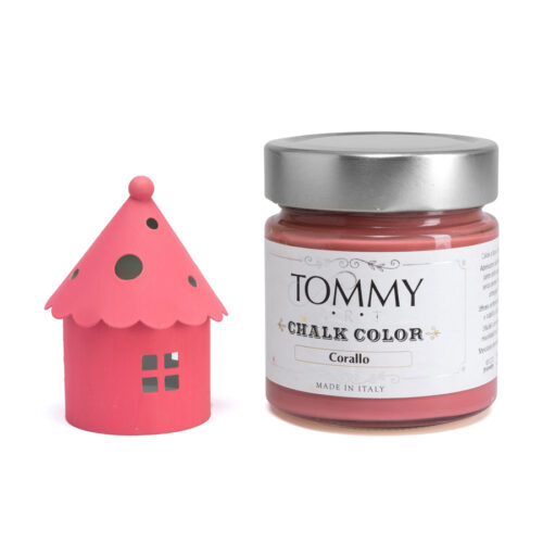 Tommy chalk-paint Coral red