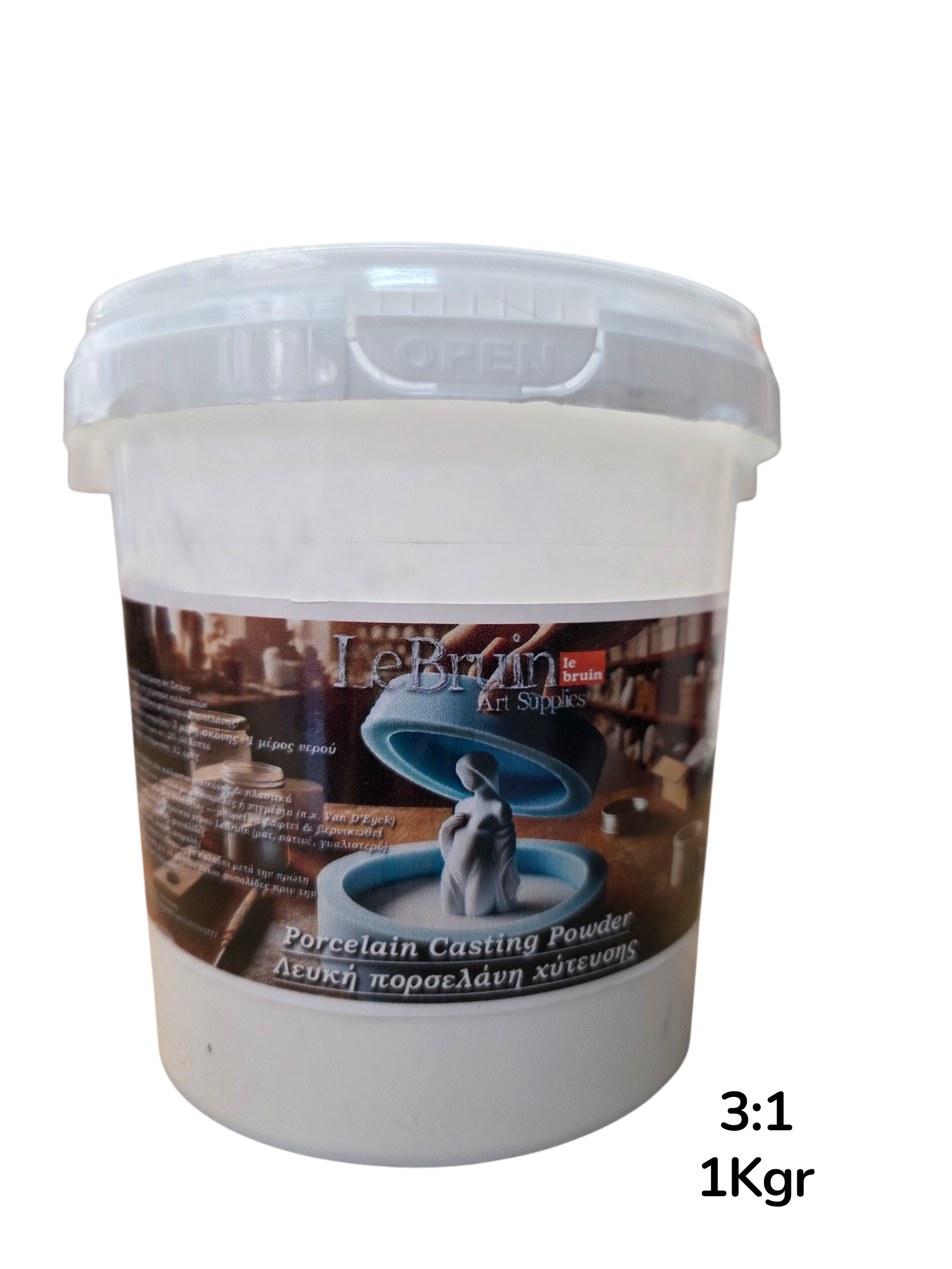 Porcelain Casting Powder LeBrun 3:1, 1Kgr